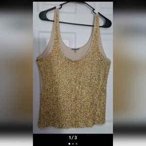 Charlotte Russe Gold Sequin Camisole